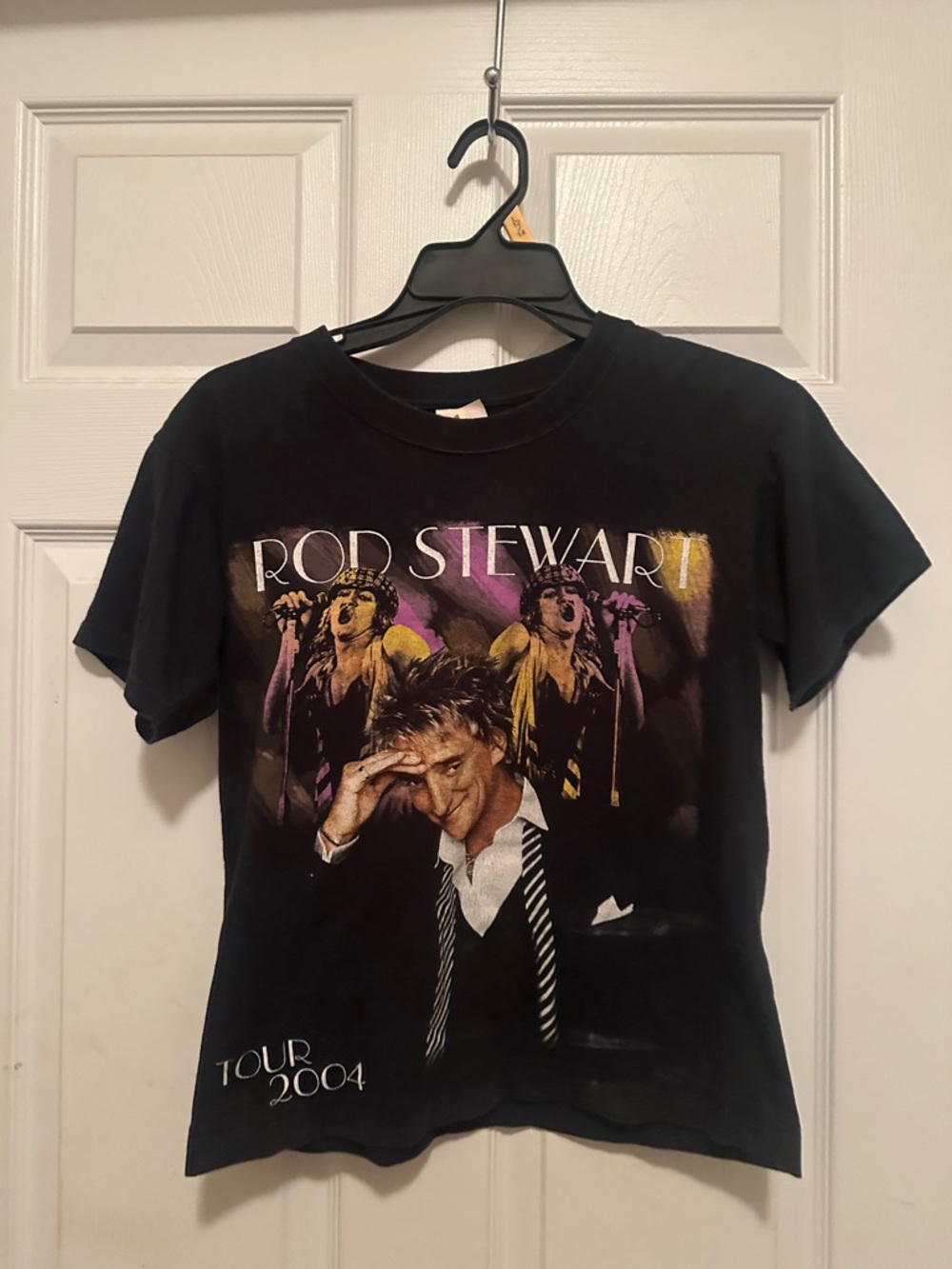 Rod Stewart Tour 2004 Black Graphic Tee